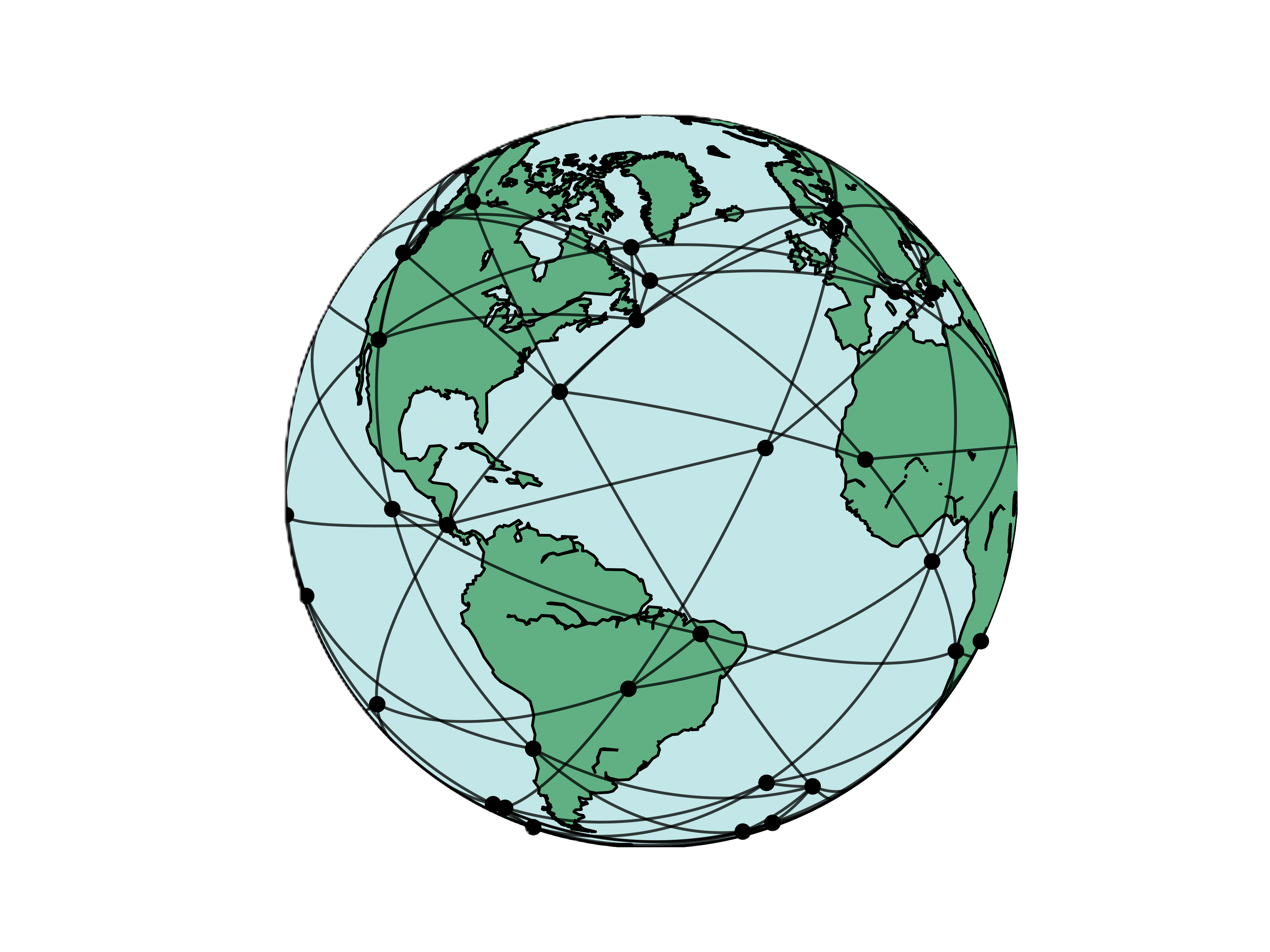 Illustration of network challenges in space