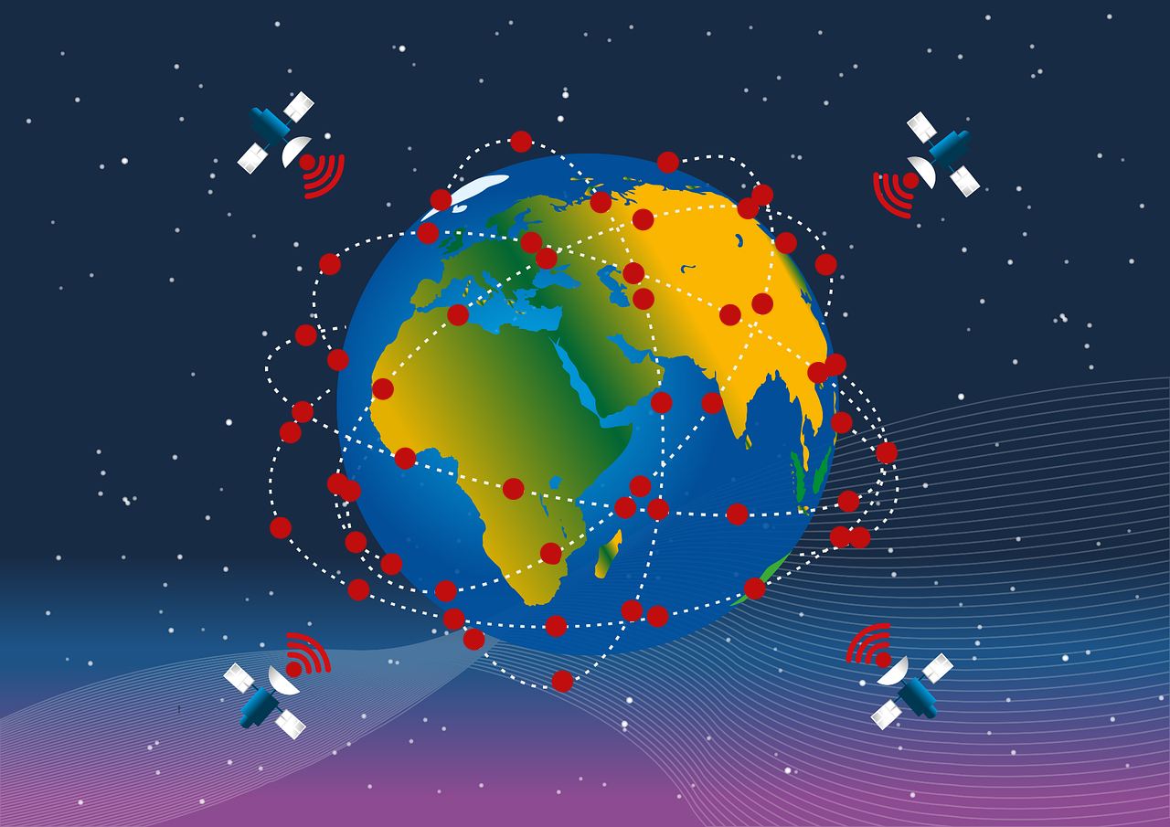 Illustration of network challenges in space